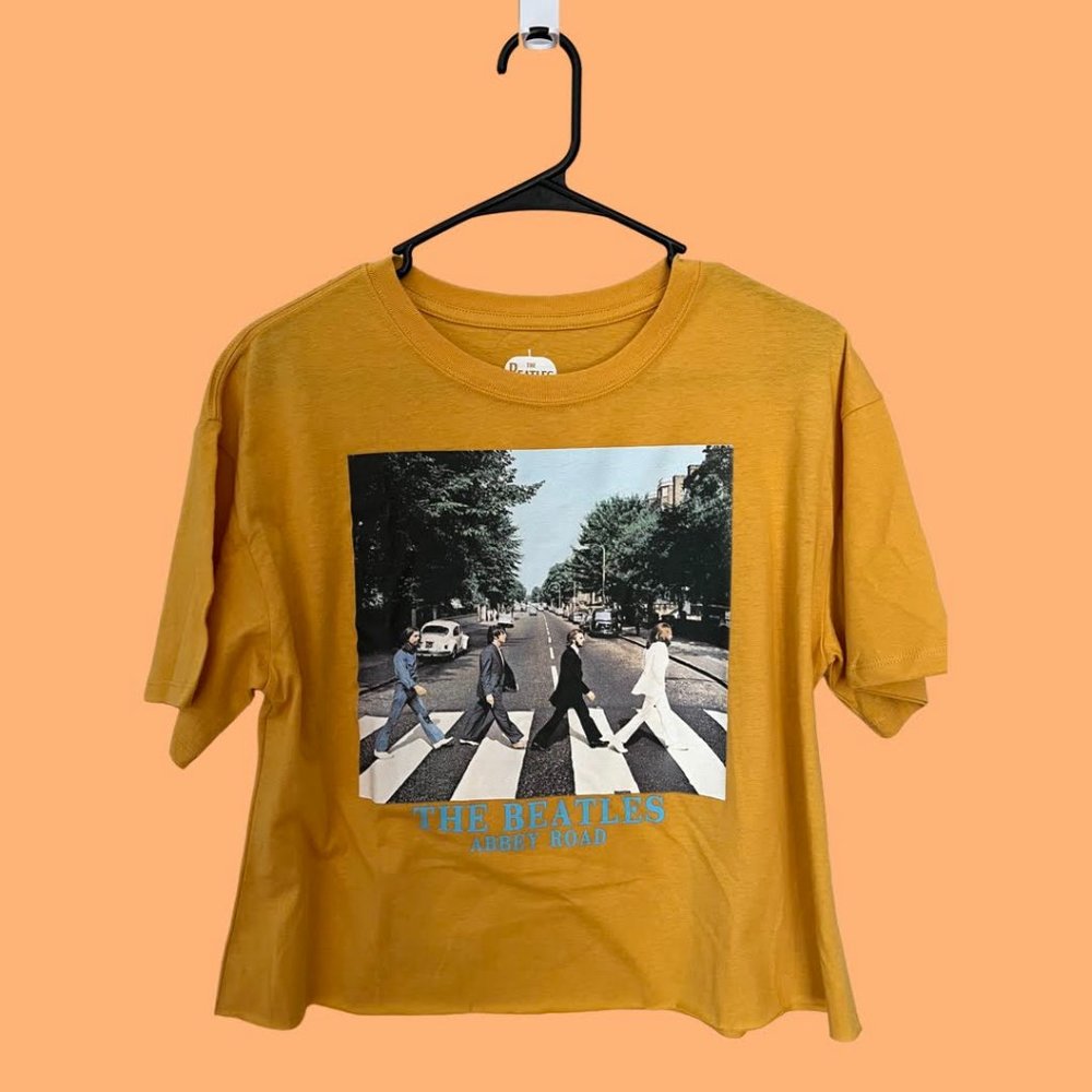 The Beatles Classic Medium Crop T-Shirt